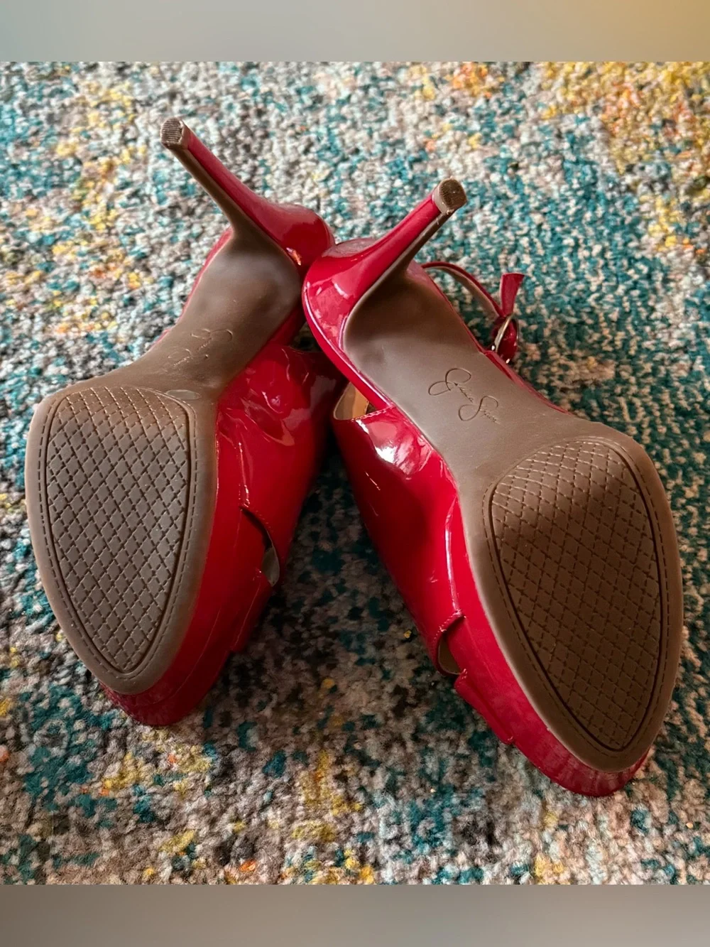 Jessica Simpson Platform Slingback Heels